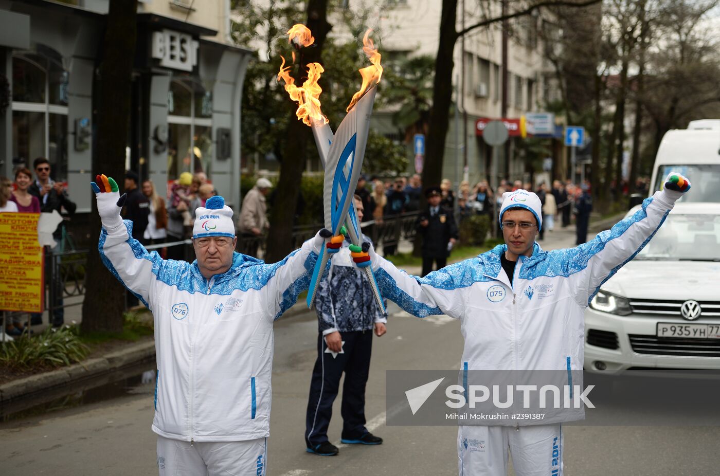 Paralympic Torch Relay. Sochi. Day Two
