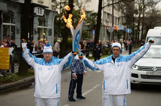 Paralympic Torch Relay. Sochi. Day Two
