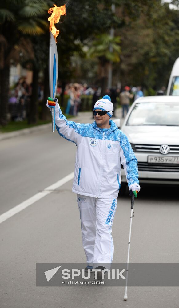 Paralympic Torch Relay. Sochi. Day Two