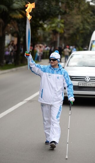 Paralympic Torch Relay. Sochi. Day Two