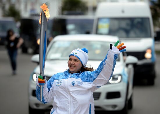Paralympic Torch Relay. Sochi. Day Two