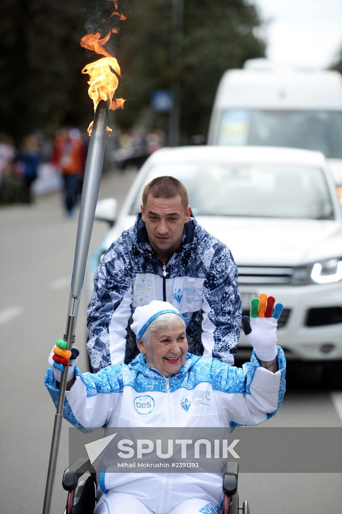Paralympic Torch Relay. Sochi. Day Two