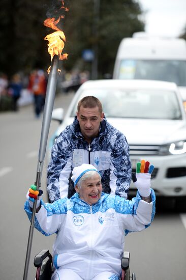 Paralympic Torch Relay. Sochi. Day Two