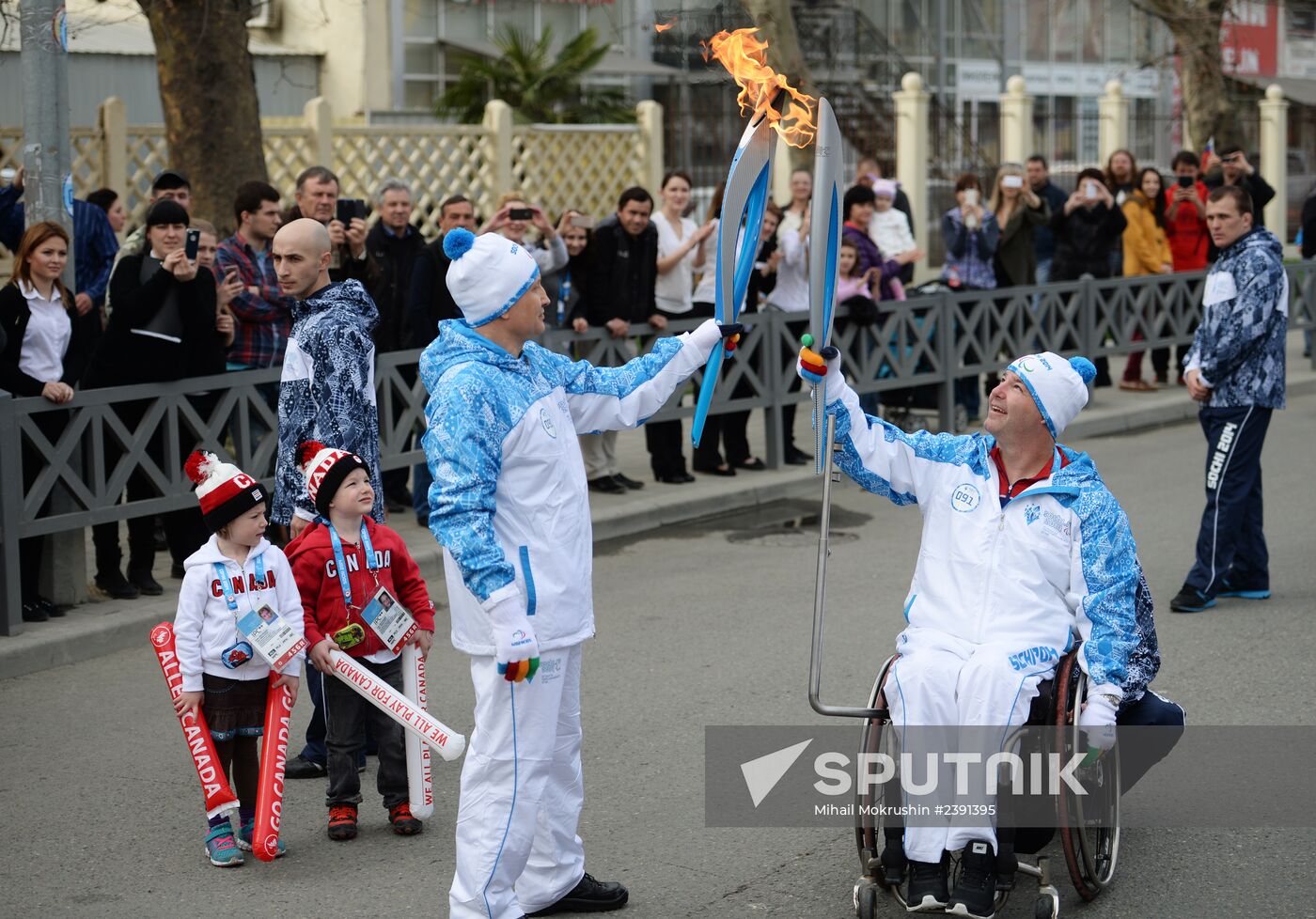 Paralympic Torch Relay. Sochi. Day Two