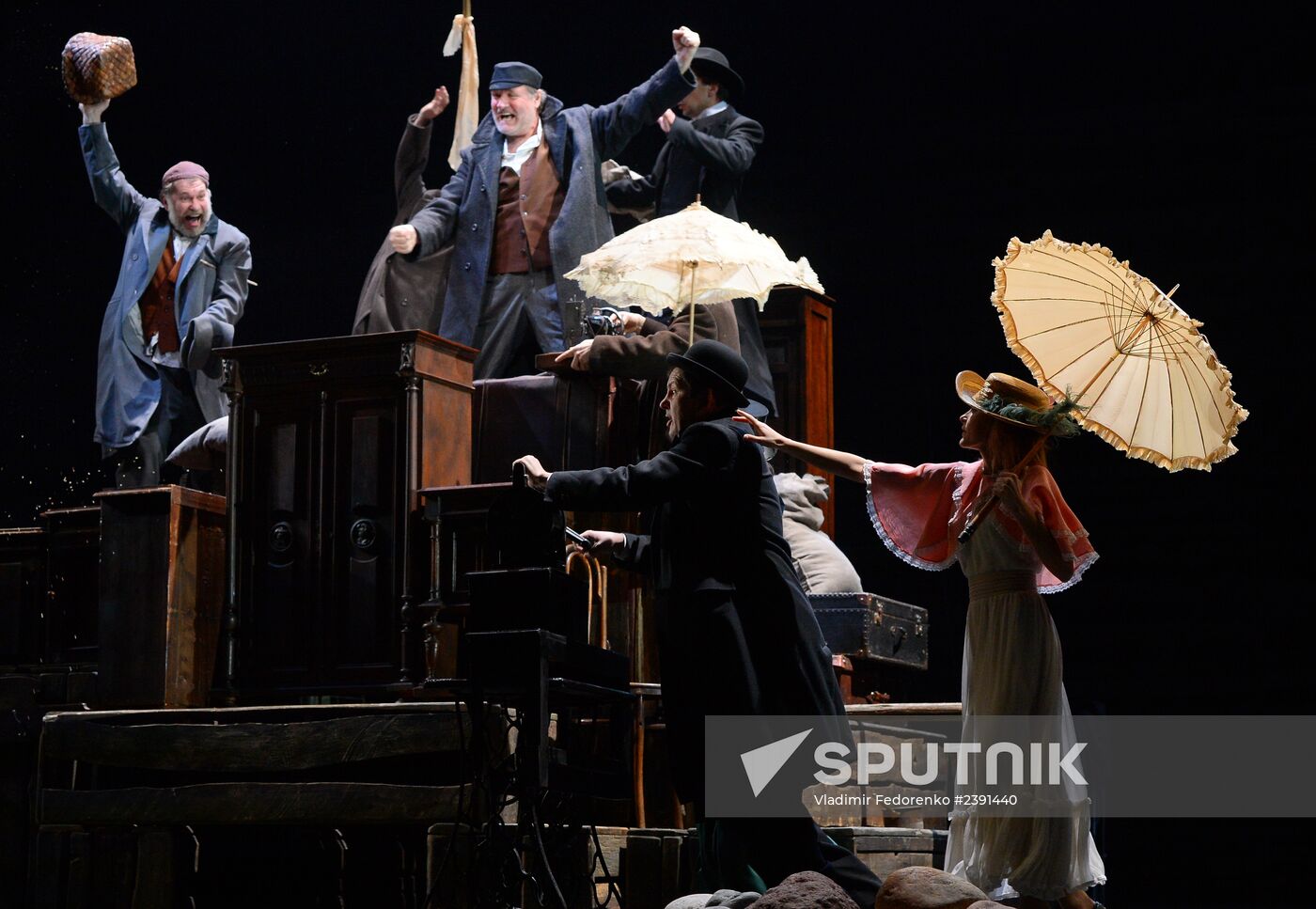 Vakhtangov Theater run-through of "Smile Upon Us., Lord" play