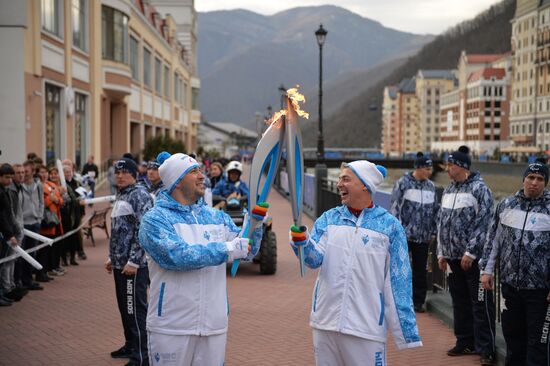 Paralympic Torch Relay. Sochi. Day 2
