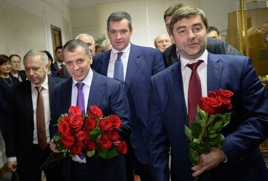 State Duma speaker meets with Crimean deputies