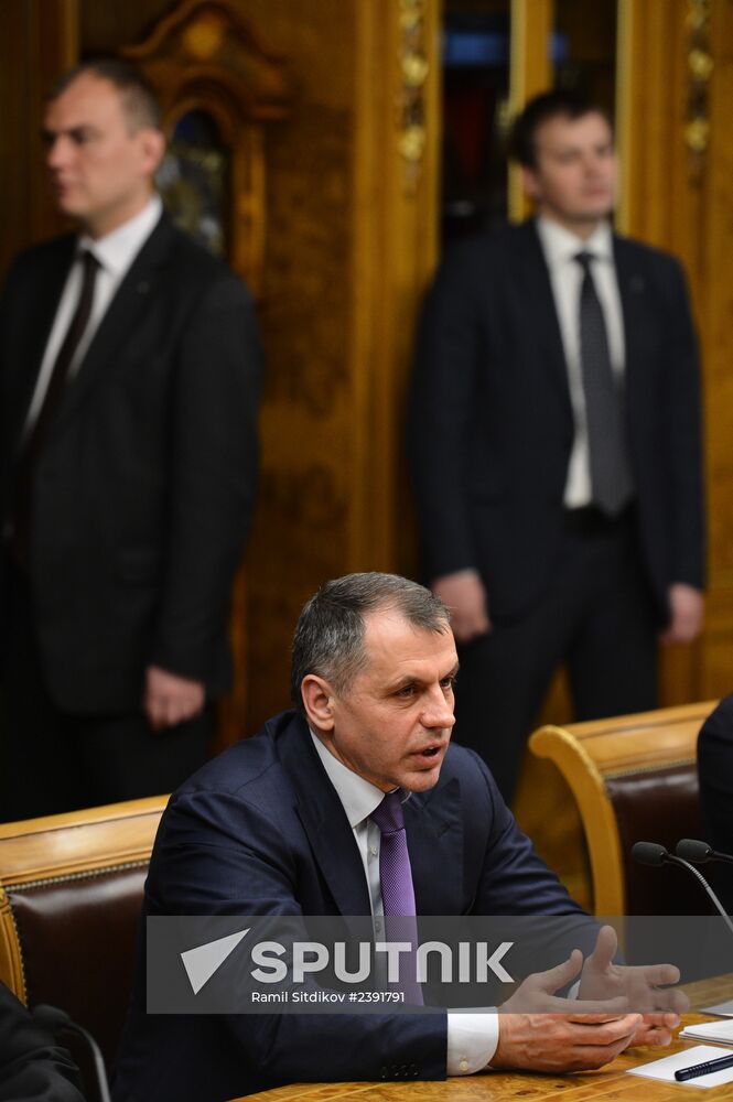 State Duma speaker meets with Crimean deputies