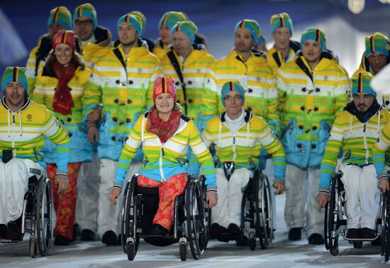 Opening ceremony of the Sochi 2014 Winter Paralympic Games