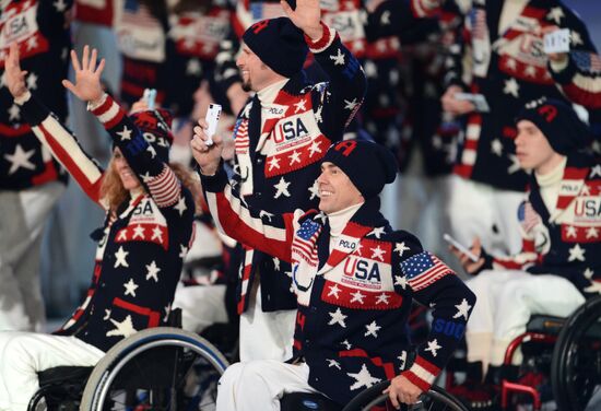 Opening ceremony of the Sochi 2014 Winter Paralympic Games