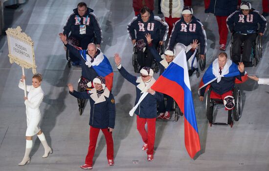 Opening ceremony of the Sochi 2014 Winter Paralympic Games