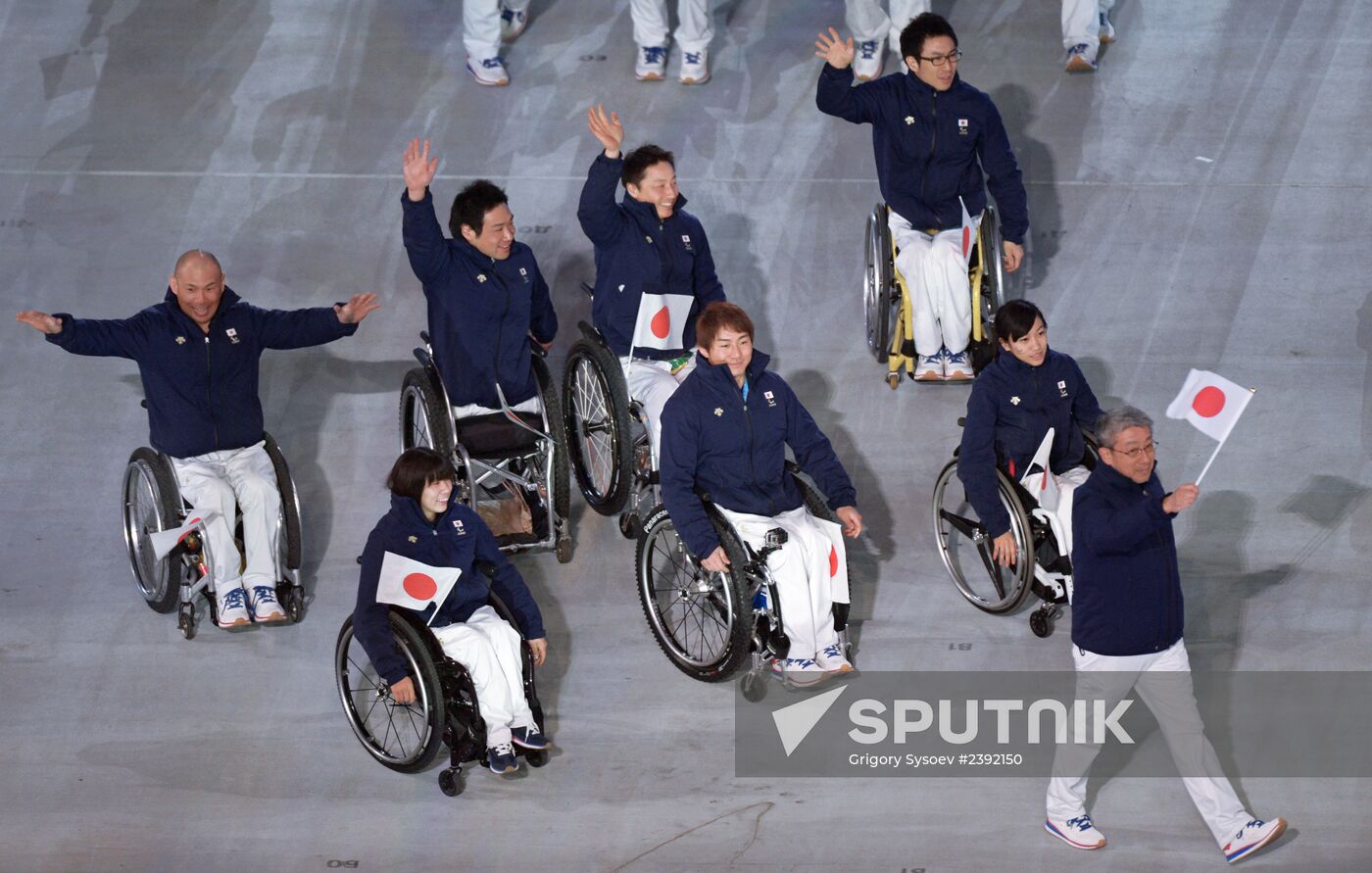 Opening ceremony of the Sochi 2014 Winter Paralympic Games