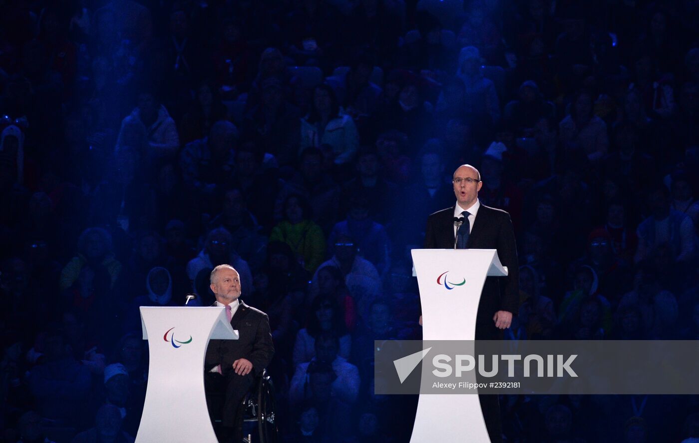 Opening ceremony of the Sochi 2014 Winter Paralympic Games