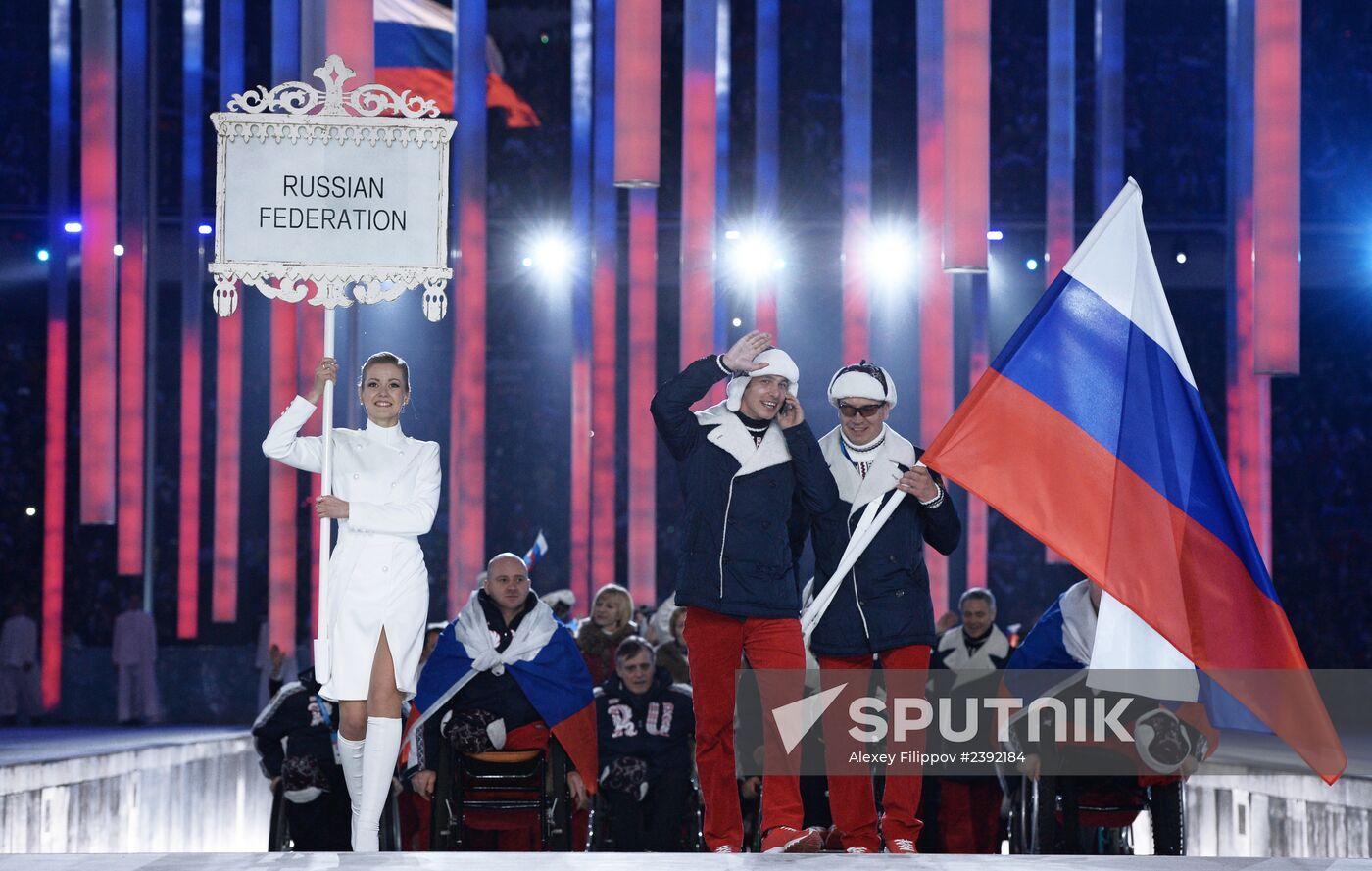 Opening ceremony of the Sochi 2014 Winter Paralympic Games