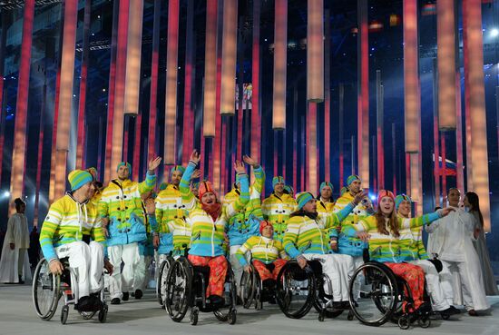 Opening ceremony of the Sochi 2014 Winter Paralympic Games