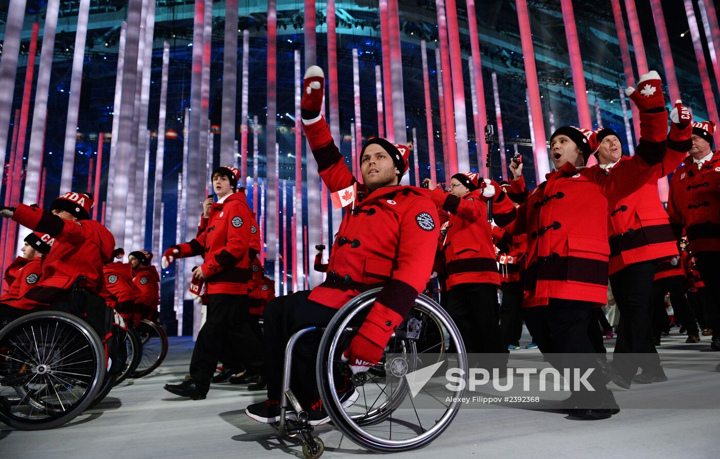 Opening ceremony of the Sochi 2014 Winter Paralympic Games