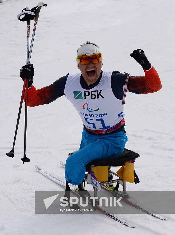 2014 Winter Paralympics. Biathlon. Men. Short distance
