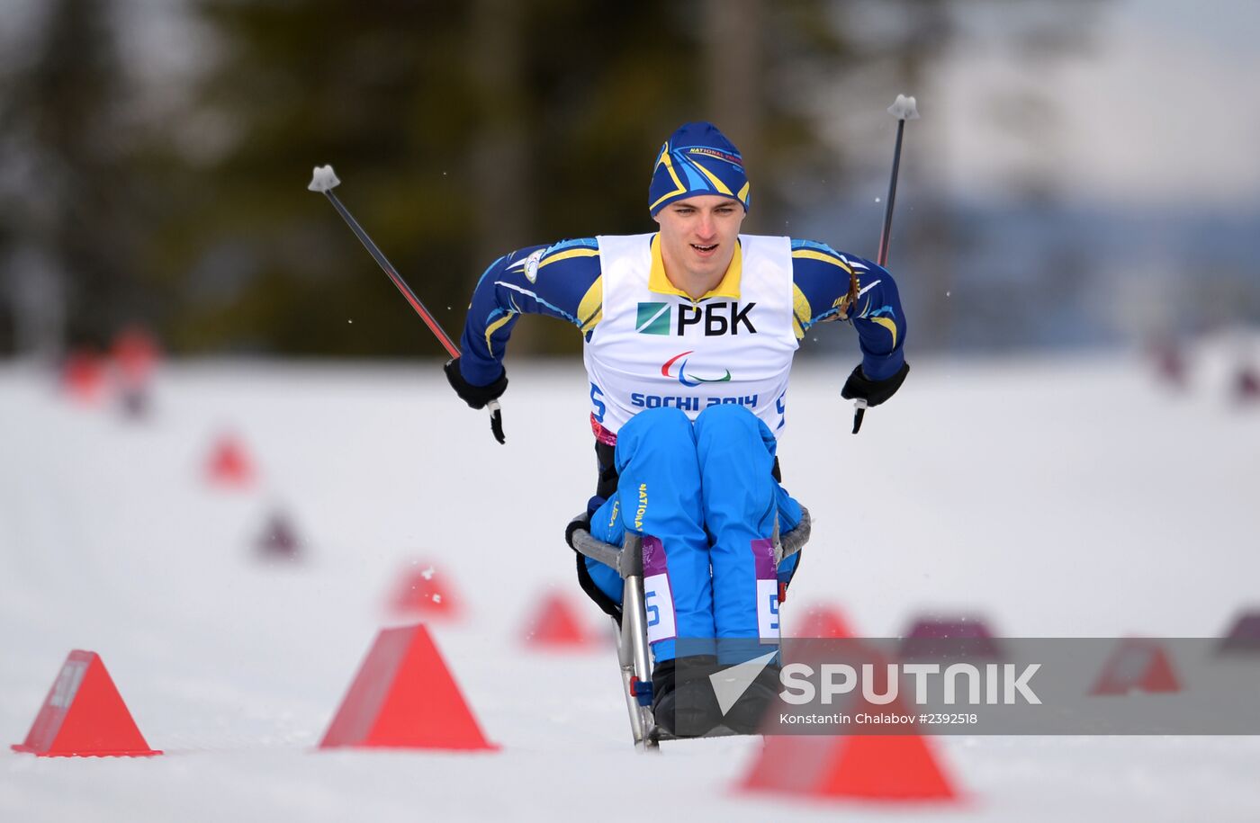 2014 Winter Paralympics. Biathlon. Men. Short distance