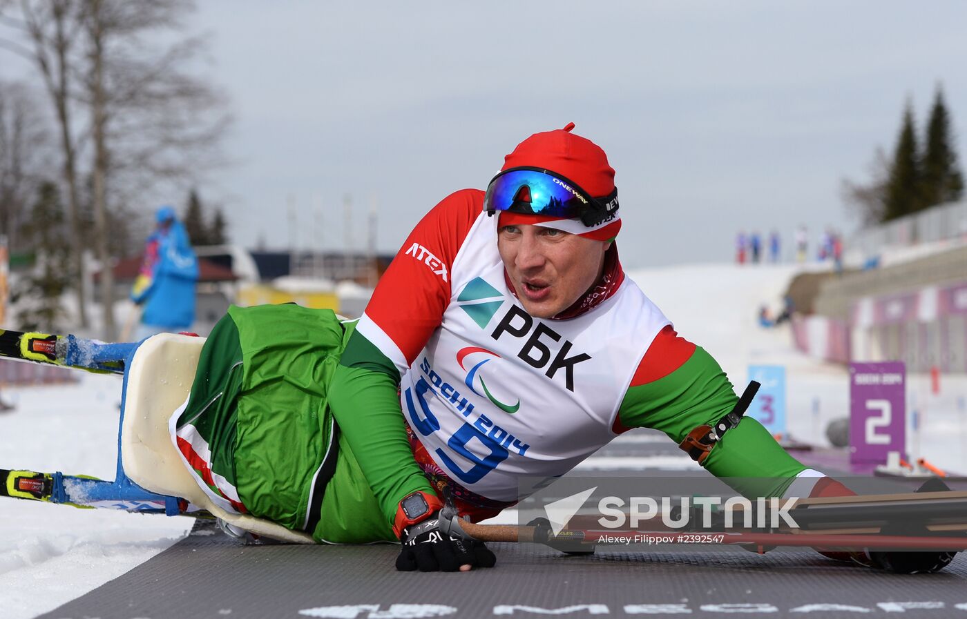 2014 Winter Paralympics. Biathlon. Men. Short distance