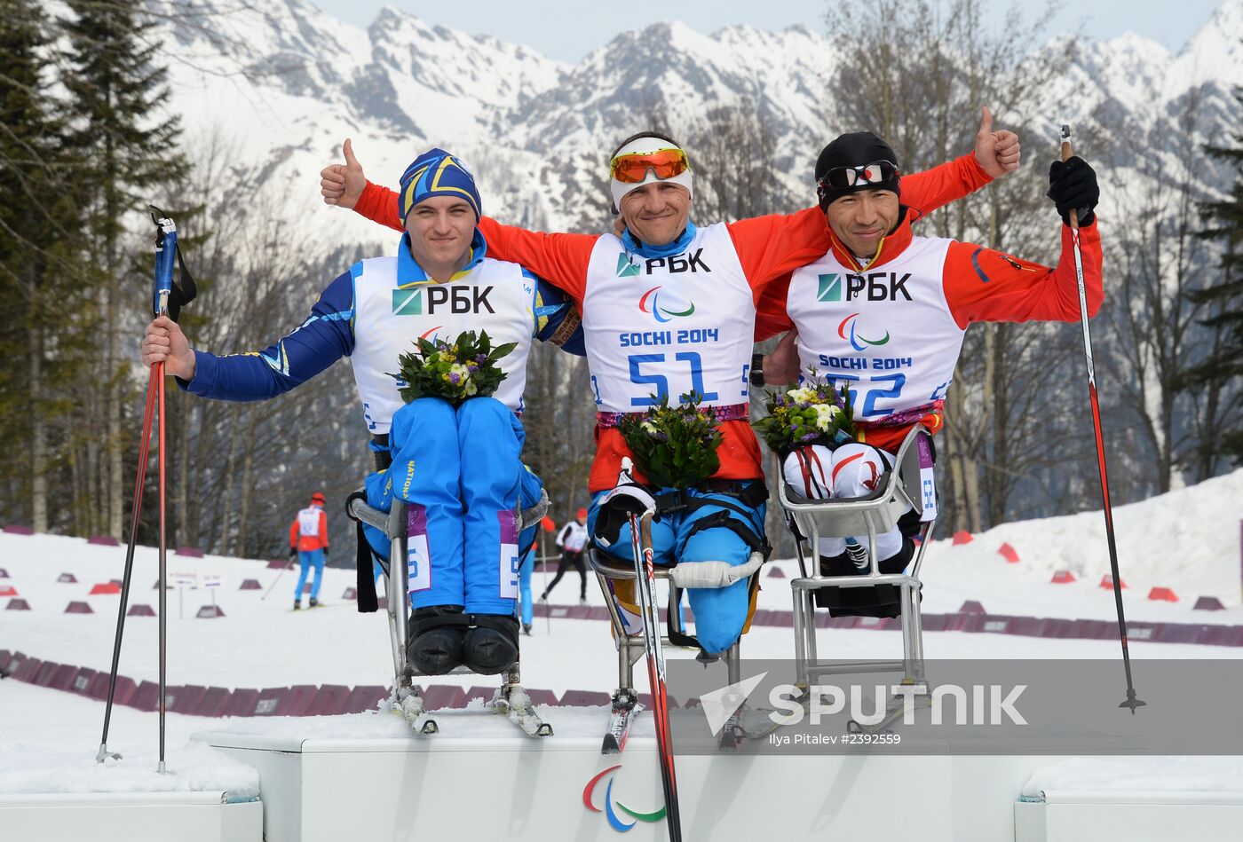 2014 Winter Paralympics. Biathlon. Men. Short distance