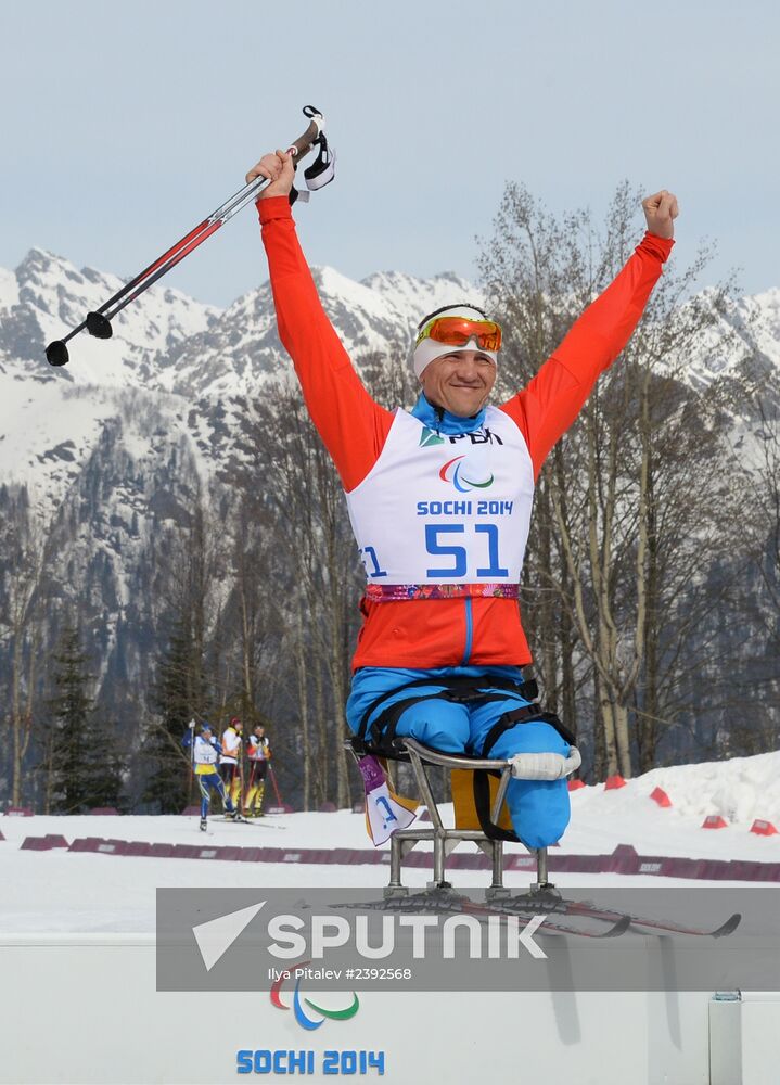 2014 Winter Paralympics. Biathlon. Men. Short distance