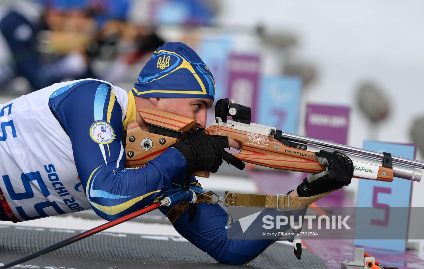 2014 Winter Paralympics. Biathlon. Men. Short distance
