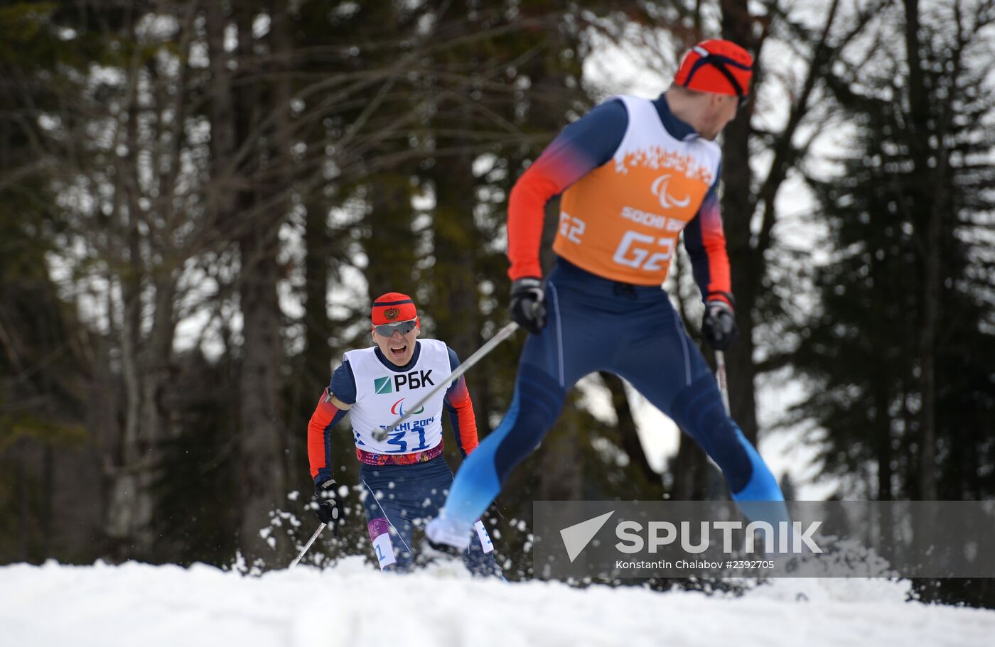 2014 Winter Paralympics. Biathlon. Men. Short distance