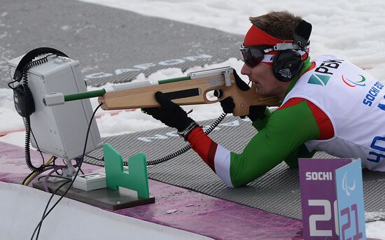 2014 Winter Paralympics. Biathlon. Men. Short distance