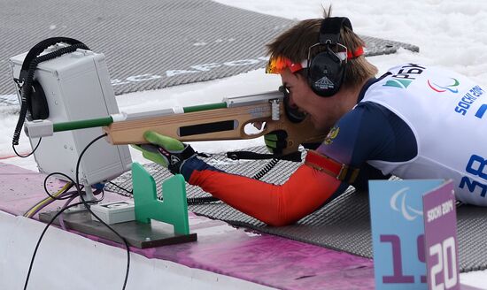 2014 Winter Paralympics. Biathlon. Men. Short distance