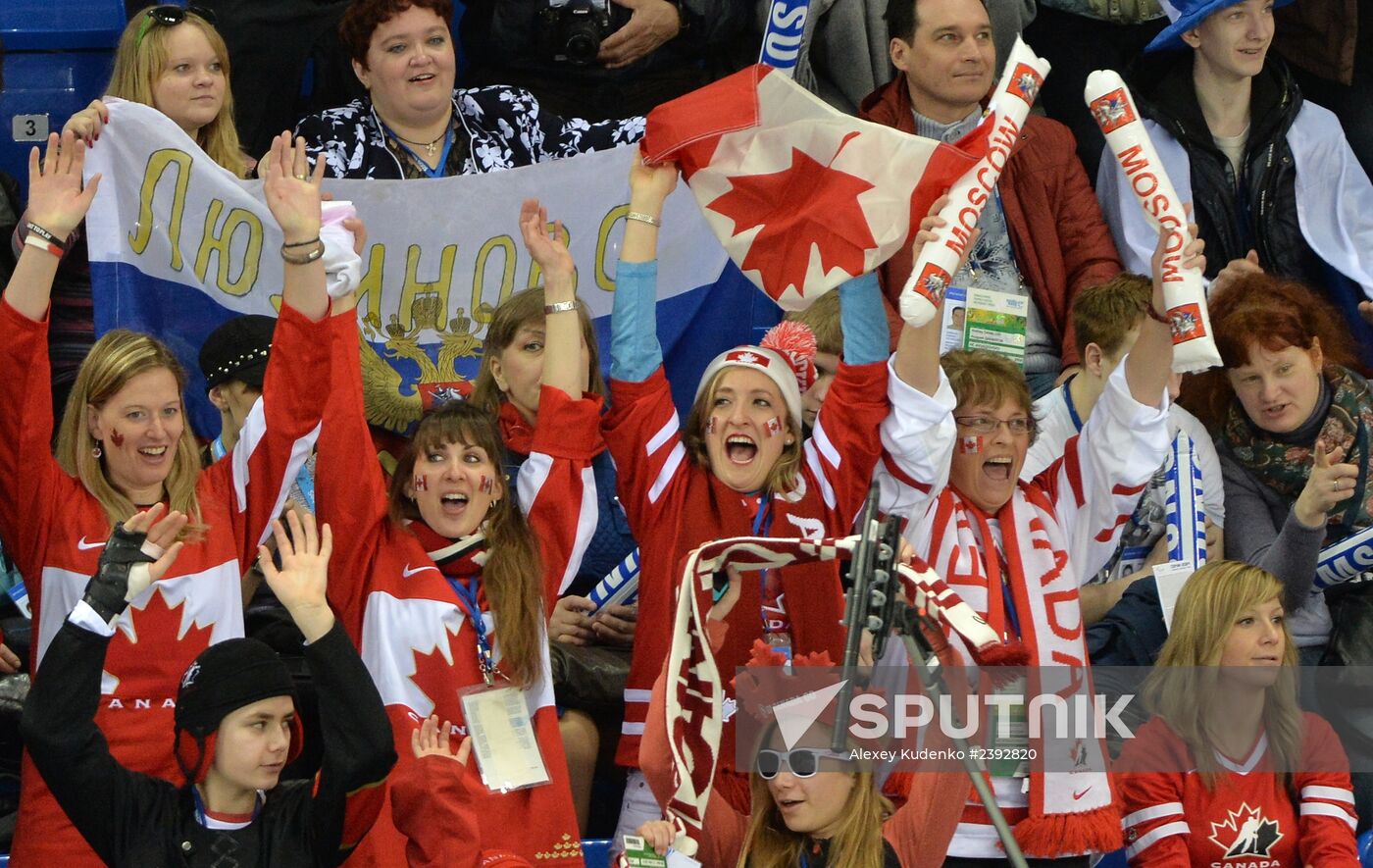 2014 Winter Paralympics. Ice sledge hockey. Canada vs. Sweden