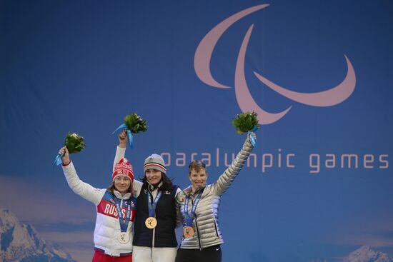 2014 Winter Paralympics. Medal ceremony. Day One