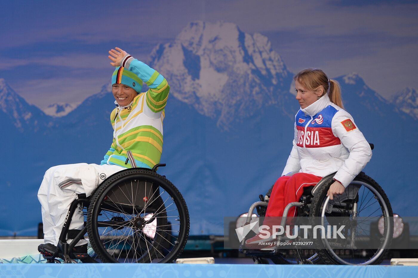 2014 Winter Paralympics. Medal ceremony. Day One