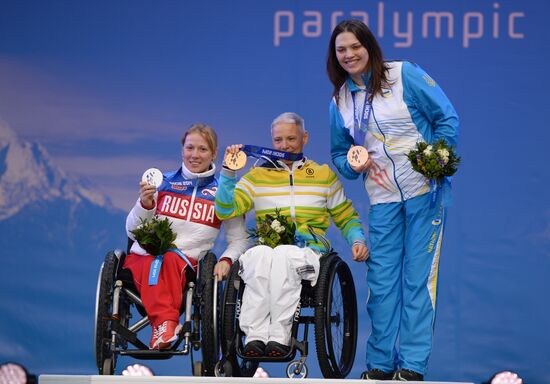 2014 Winter Paralympics. Medal ceremony. Day One