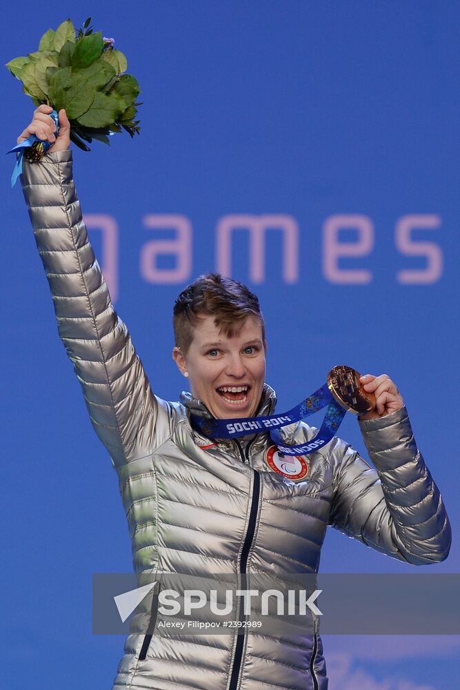 2014 Winter Paralympics. Medal ceremony. Day One