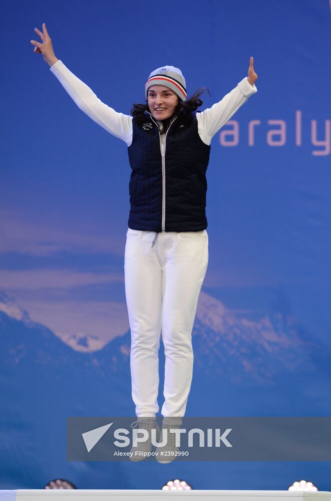 2014 Winter Paralympics. Medal ceremony. Day One