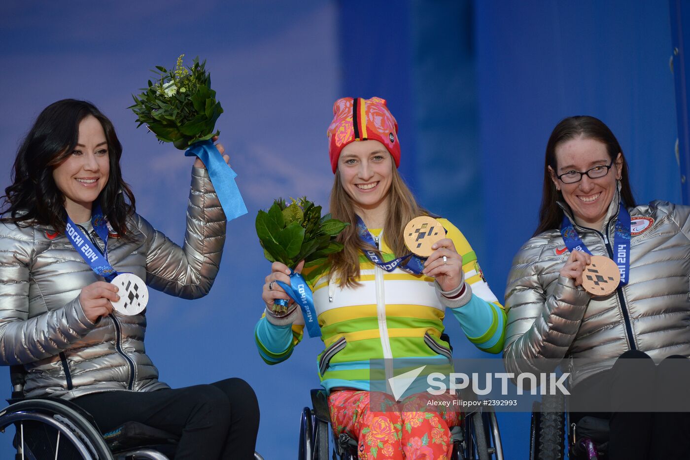 2014 Winter Paralympics. Medal ceremony. Day One