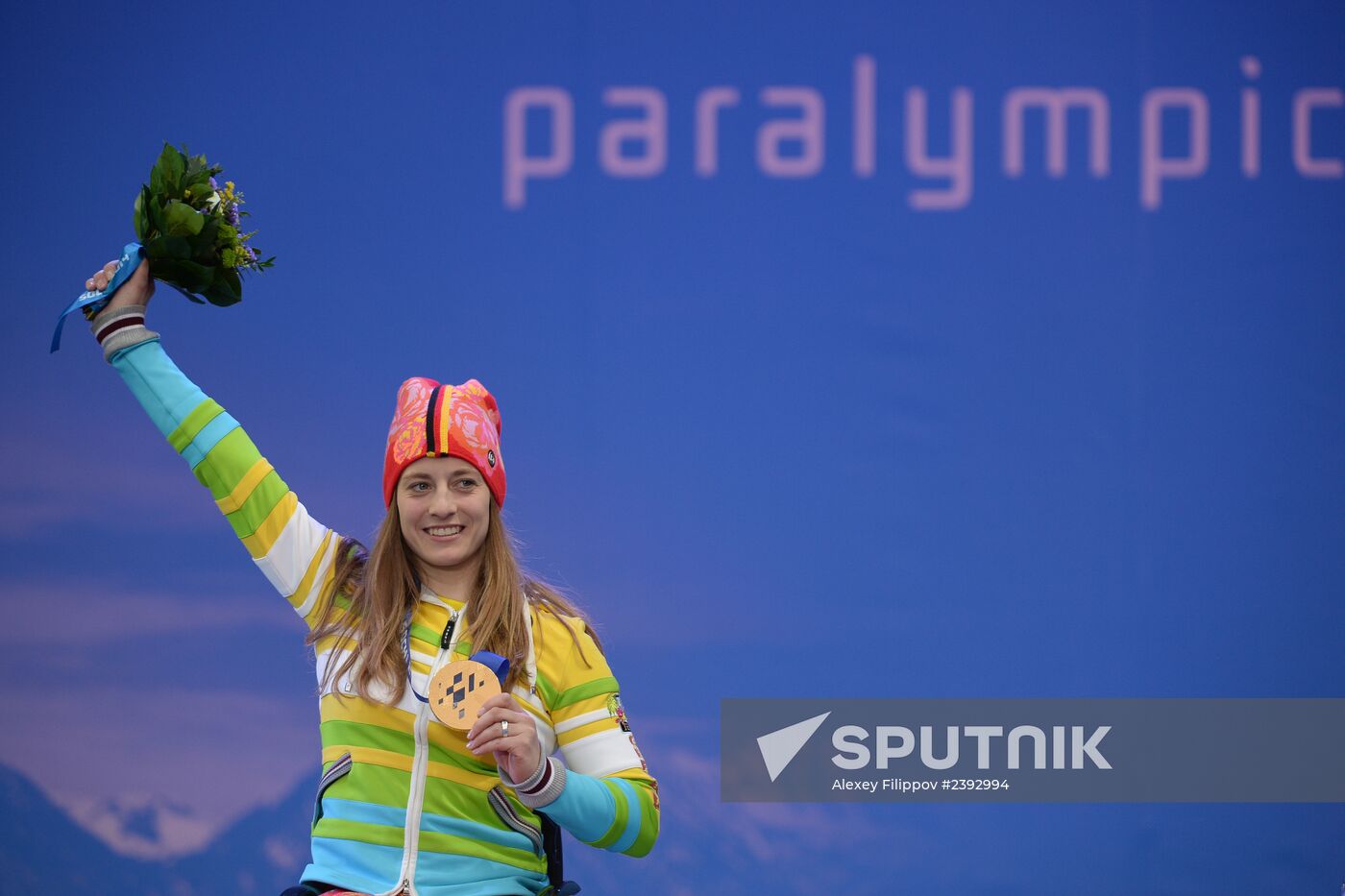 2014 Winter Paralympics. Medal ceremony. Day One