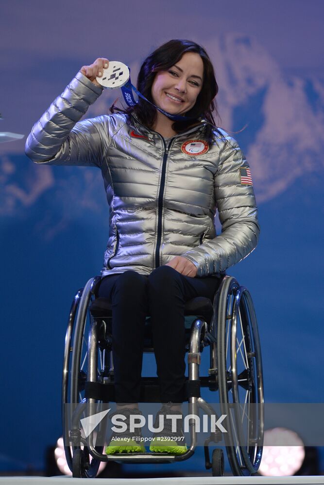 2014 Winter Paralympics. Medal ceremony. Day One