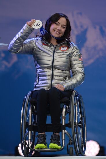 2014 Winter Paralympics. Medal ceremony. Day One