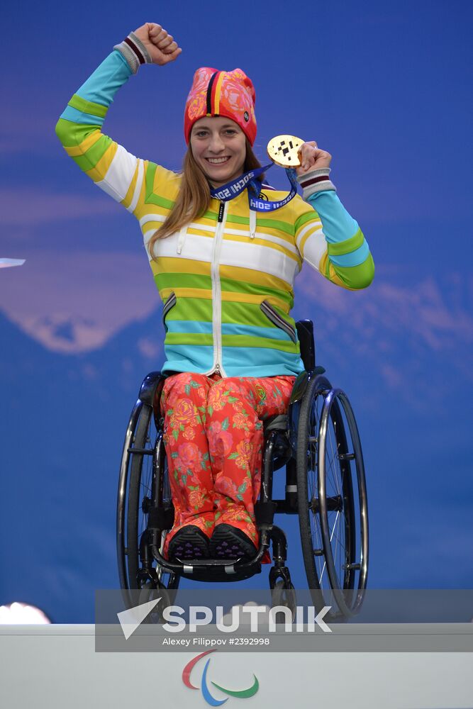 2014 Winter Paralympics. Medal ceremony. Day One