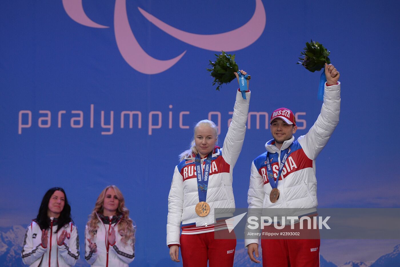 2014 Winter Paralympics. Medal ceremony. Day One