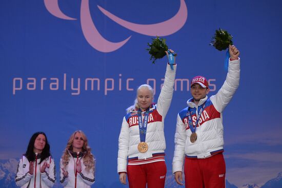 2014 Winter Paralympics. Medal ceremony. Day One