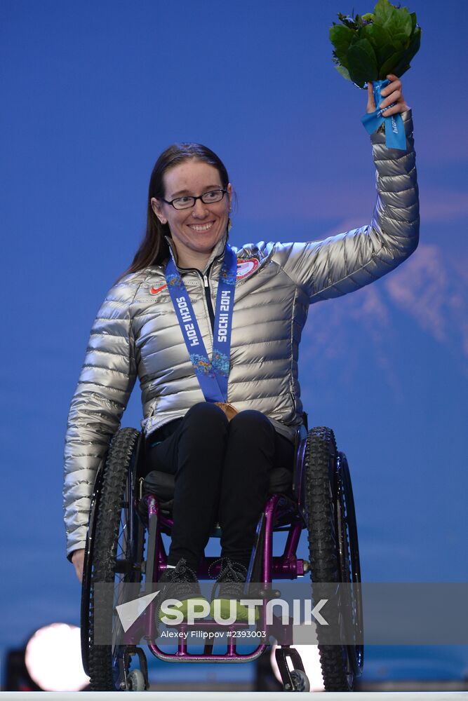 2014 Winter Paralympics. Medal ceremony. Day One