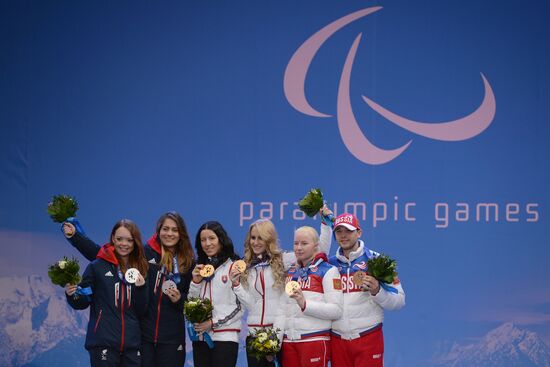 2014 Winter Paralympics. Medal ceremony. Day One