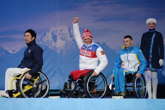 2014 Winter Paralympics. Medal ceremony. Day One