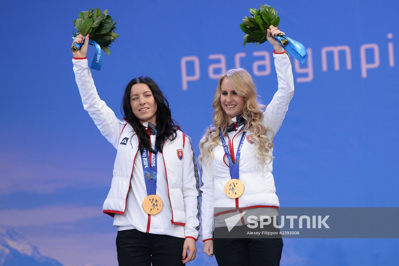 2014 Winter Paralympics. Medal ceremony. Day One