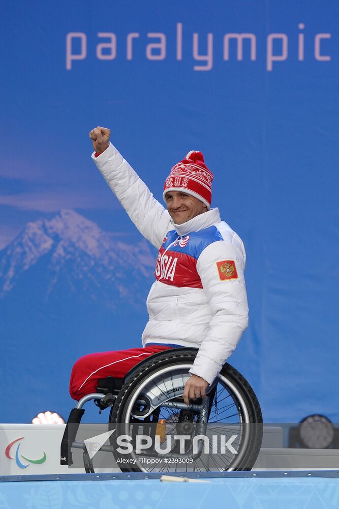 2014 Winter Paralympics. Medal ceremony. Day One