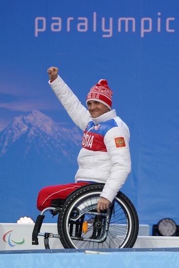 2014 Winter Paralympics. Medal ceremony. Day One