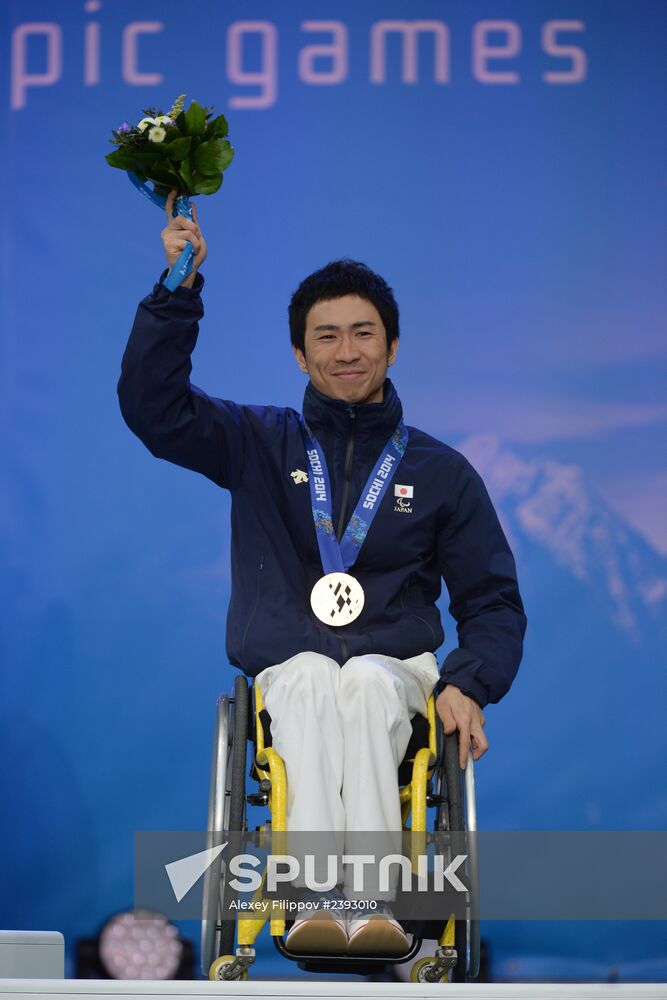 2014 Winter Paralympics. Medal ceremony. Day One