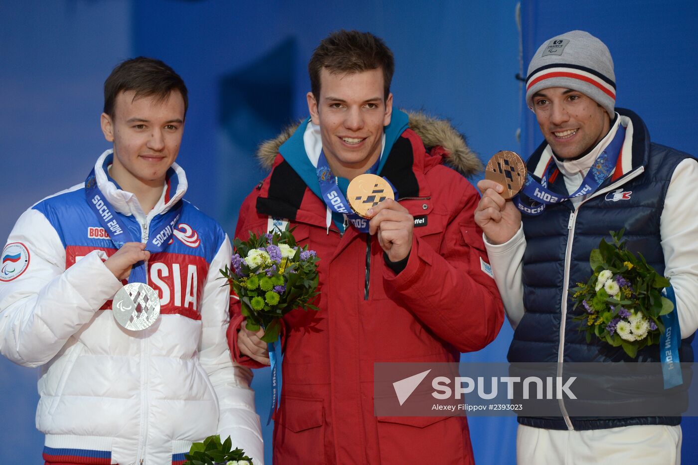 2014 Winter Paralympics. Medal ceremony. Day One